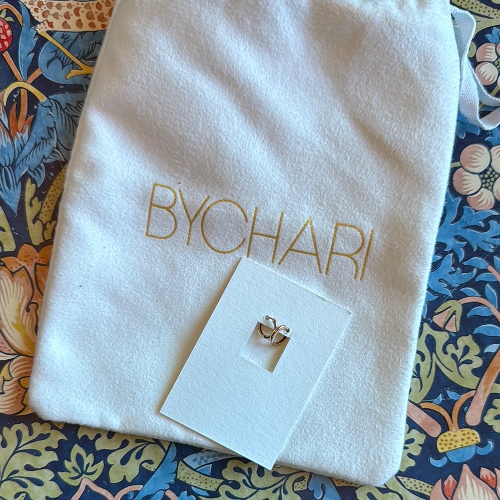 BYCHARI 14k Rose Gold Mini Huggies